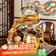 瓷牌茗茶具 龍年自動(dòng)茶具整套家用懶人防燙功夫泡茶器辦公室高檔教師節禮物 透明龍嘯九天自動(dòng)泡茶器 無(wú)杯 1件