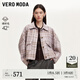 VEROMODA毛呢外套女24秋季新款含綿羊毛復(fù)古格紋短外套324327037 紫色加花色 170/88A/L