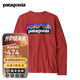 巴塔哥尼亞（Patagonia） 女士棉混紡圓領(lǐng)長(cháng)袖T恤L/S P-6 Logo 37603 PTRE S