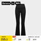 蕉內（Bananain）重塑304Shape女士薄絨喇叭打底褲顯瘦顯腿長(cháng)運動(dòng)休閑褲新款 黑色 M