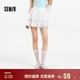 森馬（Semir）半身裙女設(shè)計(jì)感肌理蕾絲花邊甜美2025夏A字蓬蓬短裙109325120002