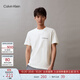 Calvin KleinJeans夏季男女情侶中性休閑通勤ck字母純棉凈色短袖T恤J324671
