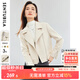 尚都比拉春夏季時(shí)尚短款西裝領(lǐng)外套女小個(gè)子女裝通勤西服 杏仁油 M