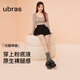 ubras【虞書欣同款】光腿神器雙層連褲襪子打底褲襪絲襪女粉底液 【15~20℃ 連腳款】自然膚色 1條 M