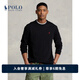 Polo Ralph Lauren 拉夫勞倫 男裝 經(jīng)典版平紋針織長(cháng)袖T恤RL13770 001-黑色 L 偏大