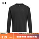 安德瑪（UNDERARMOUR）EF男子亨利領(lǐng)運動(dòng)休閑長(cháng)袖T恤6010174 黑色001 L