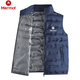 Marmot土撥鼠秋冬季新款90白鴨絨石墨烯馬甲男女坎肩外穿保暖背心 深藍色 2XL