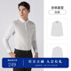 杰帝梵（J.D.V）男裝純色方領(lǐng)商務(wù)基礎(chǔ)款長袖正裝易打理白襯衫襯衣上衣 白色（偏小，建議購買大一碼） XL 180/100A