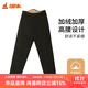 銅牛加厚保暖貼護男褲 秋冬新款棉褲中老年保暖褲夾層含駝絨NK170 黑灰 2XL (180/105)