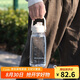 樂(lè)扣樂(lè)扣（LOCK&LOCK）大容量塑料運(yùn)動(dòng)水杯戶外便攜水壺男女杯子白色1L七夕情人節(jié)禮物