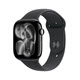 Apple/蘋(píng)果 Watch S11 智能手表46毫米亮黑色鋁金屬表殼黑色運動(dòng)型表帶M/L 【蜂窩款】