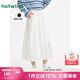 熱風(fēng)【商場(chǎng)同款】蛋糕裙2025年夏季新款女士口袋大擺裙顯瘦A字裙 04白色 M