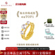 BEAUFINA珠寶 不限指圍18k金Akoya海水珍珠彈簧戒指小眾設計手飾簡(jiǎn)約時(shí)尚 海水5-5.5mm/珍珠戒指（3顆）