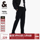 杰克·瓊斯（JACK&JONES） 百搭潮流抗皺易打理工字扣腰頭純色直筒商務(wù)休閑褲男款225114054