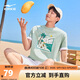 鴻星爾克短袖男夏季新品休閑T恤圓領(lǐng)針織衫純棉運動(dòng)t個(gè)性透氣上衣戶(hù)外男裝