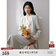 自巧小個(gè)子法式小香風(fēng)時(shí)髦套裝女2024春季新款韓劇穿搭套裝兩件套 梔子白短外套 S (3碼)