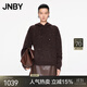 JNBY/江南布衣秋冬毛針織衫女釘鉆連帽軟糯格雷系高級感5O0313820 207/深咖 L