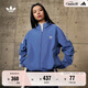 adidas經(jīng)典三條紋運動連帽夾克外套男女春季新款阿迪達斯三葉草 深藍   L