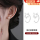 栢啟歆S999純銀耳圈女小眾耳釘養(yǎng)耳洞耳環(huán)耳鉤2025年新款純銀耳飾 【999足銀】狐貍耳環(huán)款（無需耳堵）一對