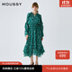 moussy 【歐陽(yáng)娜娜同款】女裝新款度假連衣裙028GAH30-6140 035花紋綠色 S 00001