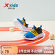 特步（XTEP）兒童童鞋幼小童簡(jiǎn)約一腳蹬舒適運動(dòng)跑鞋 黑/北京藍 29碼