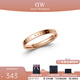 丹尼爾惠靈頓（DanielWellington）dw戒指女男 經(jīng)典玫瑰金情侶對戒 生日禮物送女友送男友 60號 DW00400021 玫瑰金
