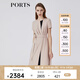 PORTS寶姿春夏新品女裝短袖長(cháng)連衣裙LM8D258NWB011 貝殼色 XL (10)