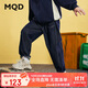馬騎頓（MQD）男童秋季新品中大童學(xué)院風(fēng)百搭休閑牛仔褲 原牛仔色 150