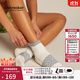 icebreaker美利奴羊毛女Run輕薄低筒跑步襪柔軟舒適春季戶(hù)外運動(dòng)-0A56VJ 0A56VK0GL-藕絲花白/青鸞灰 S