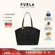 芙拉（FURLA）【限時(shí)優(yōu)惠】PLANETA牛皮中號女士上班通勤大容量手提包托特包 黑色 M
