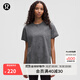 lululemon丨All Yours 女士棉混紡 T 恤 *Wash LW3IRES 瀝青灰星際灰黑水洗云紋 XS