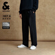 杰克·瓊斯（JACK&JONES）男裝25年秋冬季牛仔褲男907寬松直筒松緊腰抽繩潮流休閑彈力褲子 A16深灰牛仔 常規 34 180 W34/L32