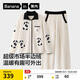 蕉內絨絨睡衣男女士半邊絨翻領(lǐng)家居服情侶套裝秋冬季保暖加絨加厚