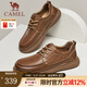 駱駝（CAMEL）皮鞋2025春季新款真皮增高軟彈舒適經(jīng)典商務(wù)職場(chǎng)通勤休閑男鞋 G15S155034 黃色 42