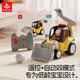 匯樂(lè )玩具遙控車(chē)工程車(chē)1-3歲挖掘機汽車(chē)玩具推土挖土機玩具車(chē)生日周歲禮物