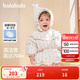 巴拉巴拉嬰兒花版羽絨服女童冬季短款外套保暖2024甜美時(shí)尚萌208424107010