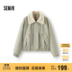 森馬（Semir）外套女冬季夾棉仿羊羔毛翻領(lǐng)oversize磨毛2025巴恩風(fēng)109725108014