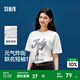 森馬（Semir）[商場同款]瘋狂動物城短袖T恤女寬松2025新款夏卡通上衣炸街 本白10101 M