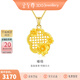 金至尊（3D-GOLD)椿曉黃金吊墜新中式足金999吊墜金墜子生日禮物計價(jià)金重3.23克（配珠寶禮盒）