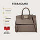 菲拉格慕（Ferragamo）女士STUDIO牛皮革手提包0718294 禮物送女友