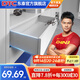 DTC東 泰托底隱藏滑軌SS80三節全拉出阻尼緩沖抽屜軌道18mm板 標準長(cháng)度500mm（一副2條裝）