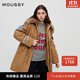 moussy新品復古可拆卸貼布刺繡N3B連帽棉服028HA430-0171 550駝色 均碼 00020/F