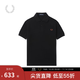 Fred Perry男士POLO衫2025夏季休閑麥穗重磅短袖多彩T恤M6000 BKH/黑色 L