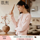 香影溫柔風(fēng)粉色針織開(kāi)衫女2025冬裝新款甜美圓領(lǐng)亮片蝴蝶毛衣外套 淺粉 S