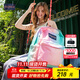 JANSPORT雙肩包輕便女包簡(jiǎn)約旅行學(xué)生校園書(shū)包電腦包 4QUT68T 甜蜜冰淇淋色-側袋