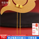 牧笛（MUDI）足金999方糖耳線(xiàn)黃金磨砂小方形耳飾輕奢24K金耳環(huán)流蘇長(cháng)款送女友 足金小方糖耳線(xiàn)