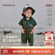 babylove嬰兒連體衣夏季薄款衣服純棉短袖哈衣爬爬服戶外工裝風洋氣夏裝