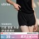 ubras25年新夏季防走光安全褲優(yōu)可蕾絲花邊寬松居家兩穿女士短褲打底褲 黑色 S