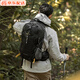 駱駝山棲戶外登山包雙肩包大容量便攜露營(yíng)徒步背包男女防潑耐磨書包 A1W3QJ111A，經(jīng)典黑，贈(zèng)防雨罩 輕量升級(jí)版 輕感背負(fù)