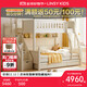 LINSY KIDS兒童床高低子母床上下鋪雙層床 床+梯柜+拖床+上下床墊 1.35*1.9m